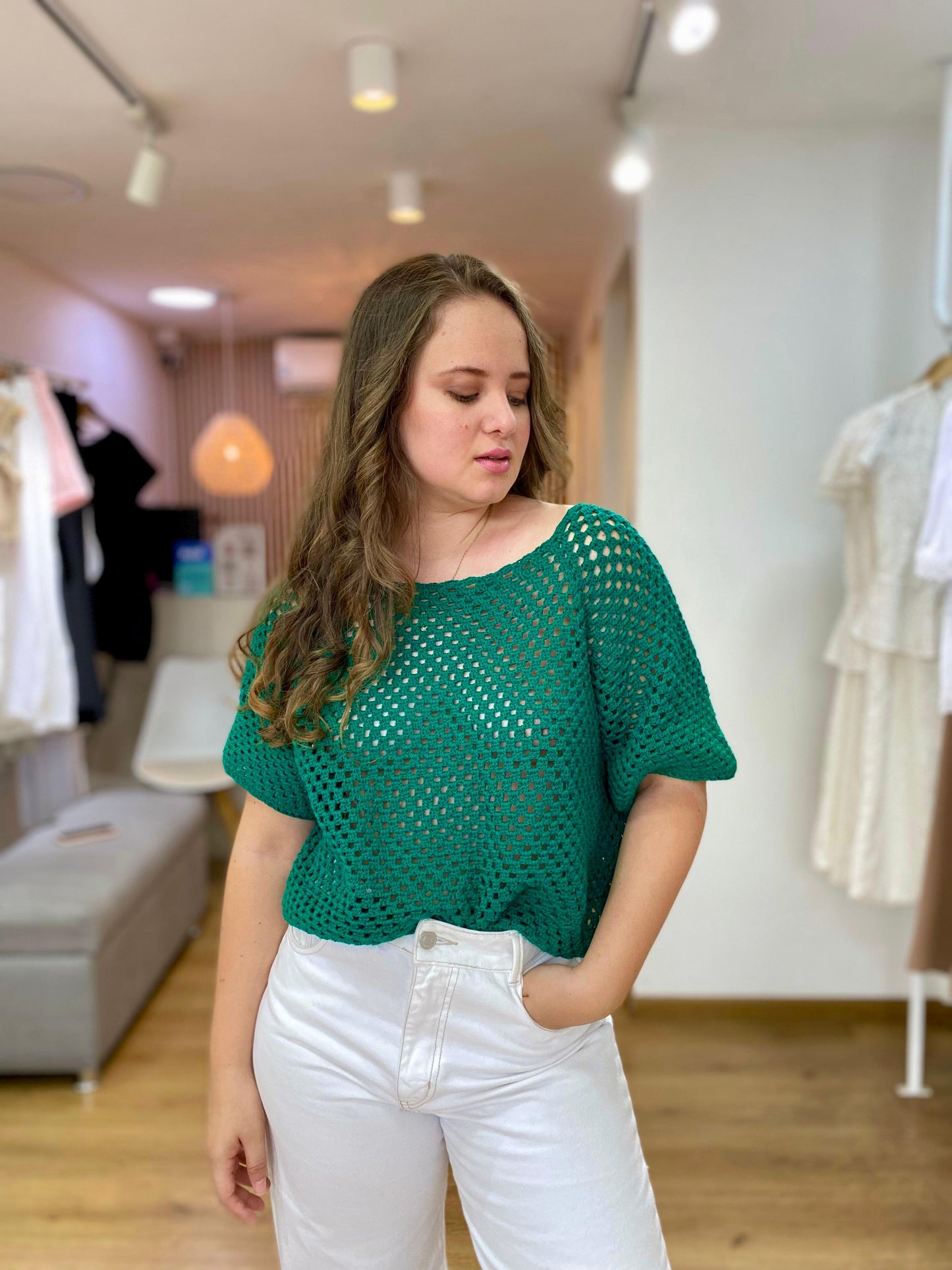 Blusa tejida manga murciélago