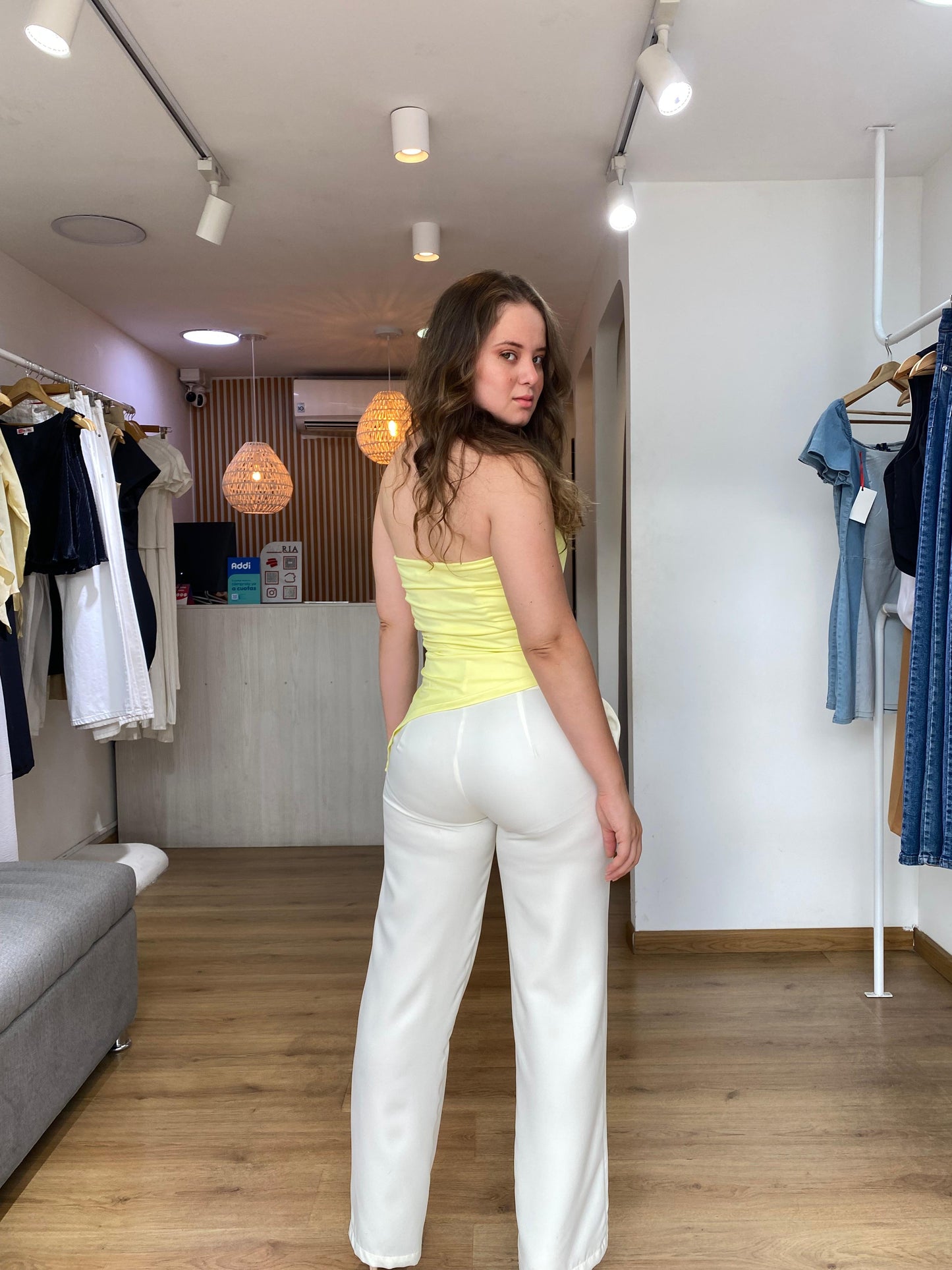 Pantalon viena marfil
