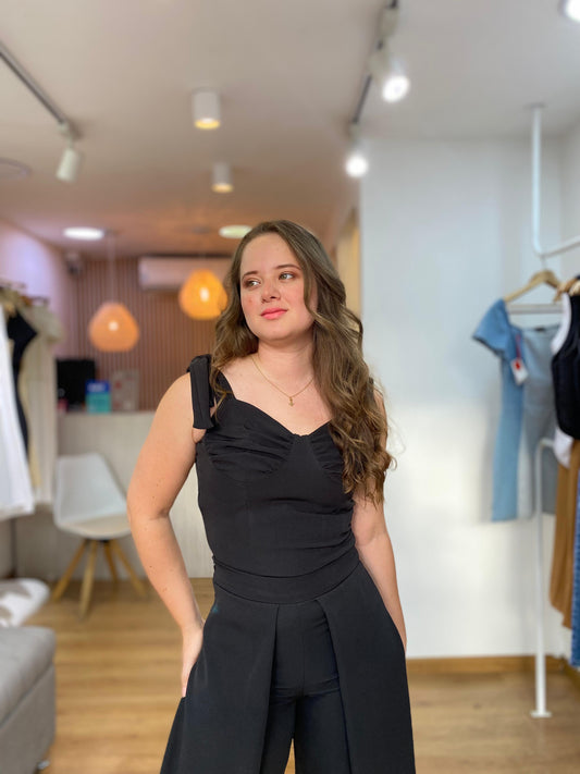 Blusa De Vuelo Negro