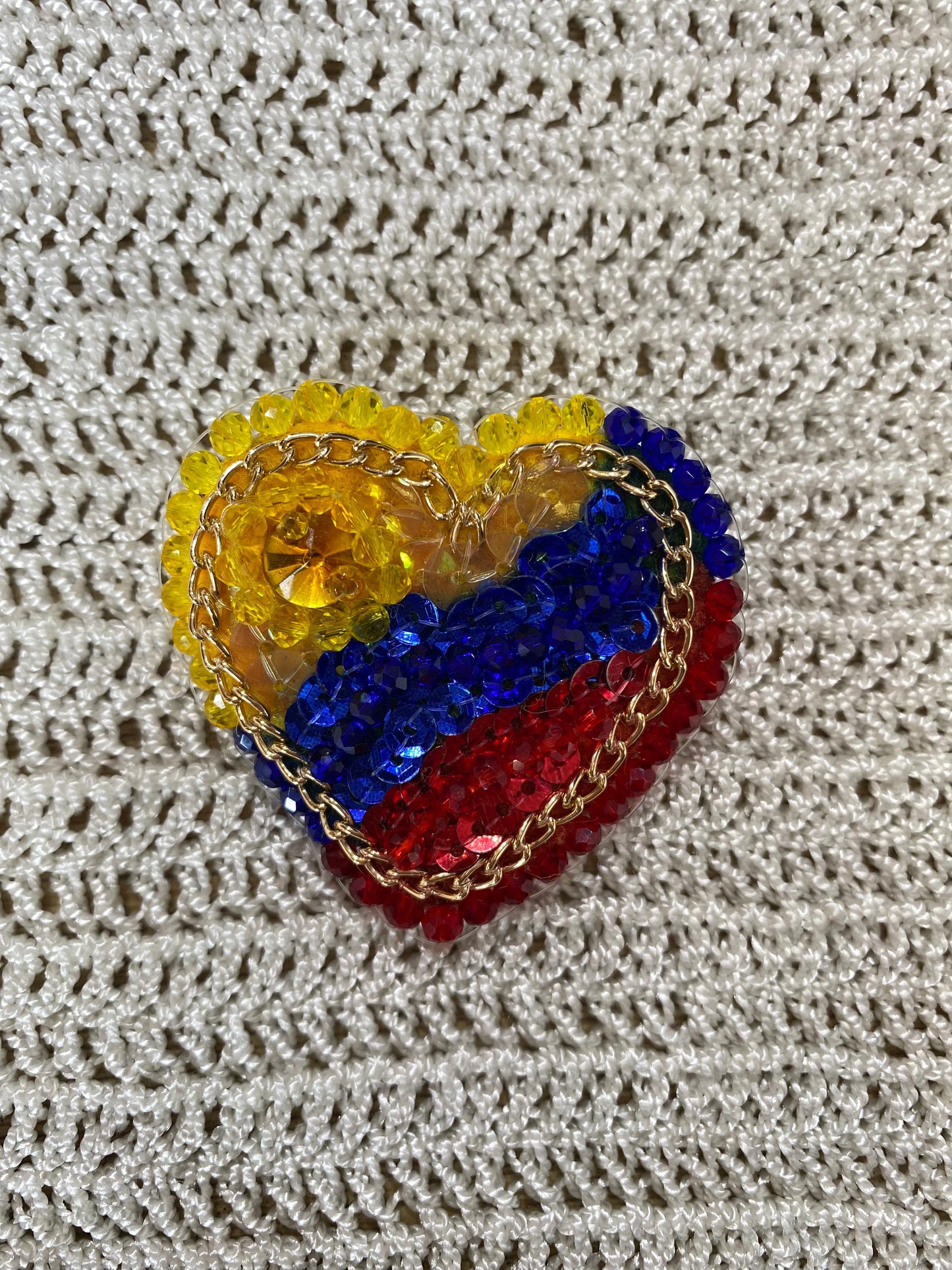 Broche De Corazones