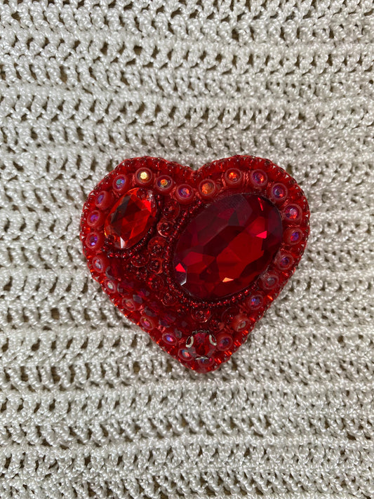 Broche De Corazones