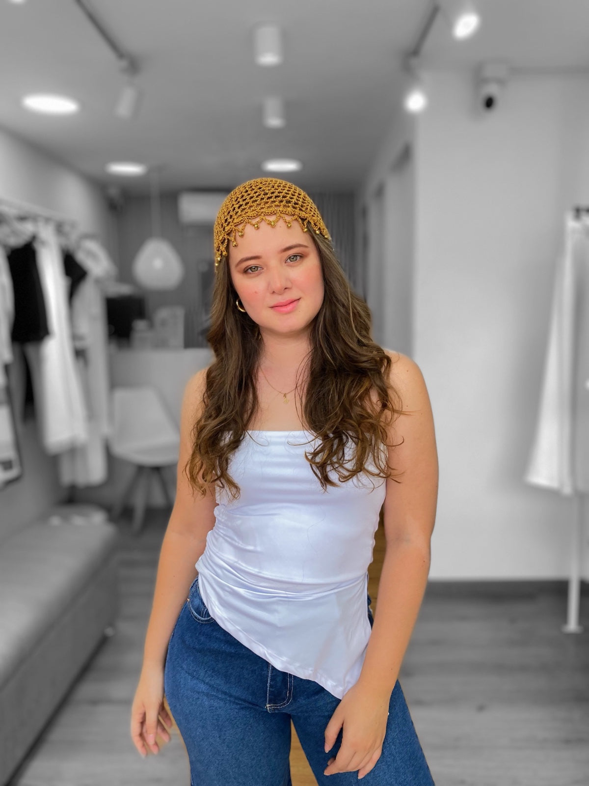 Gorro Tejido Marrón