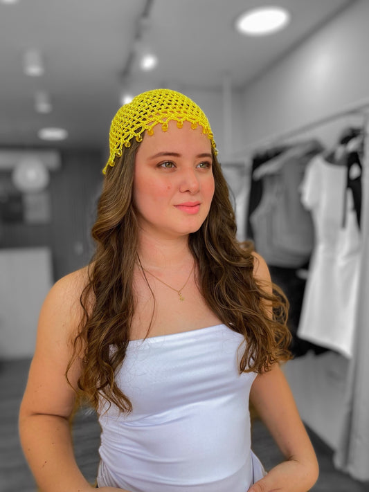 Gorro Tejido Amarillo