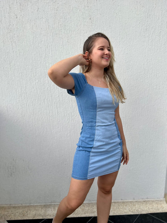 Vestido Bicolor