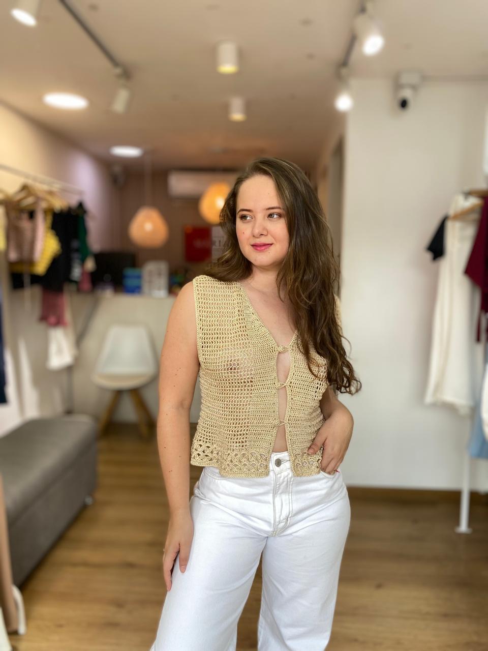 Chaleco Tejido Beige