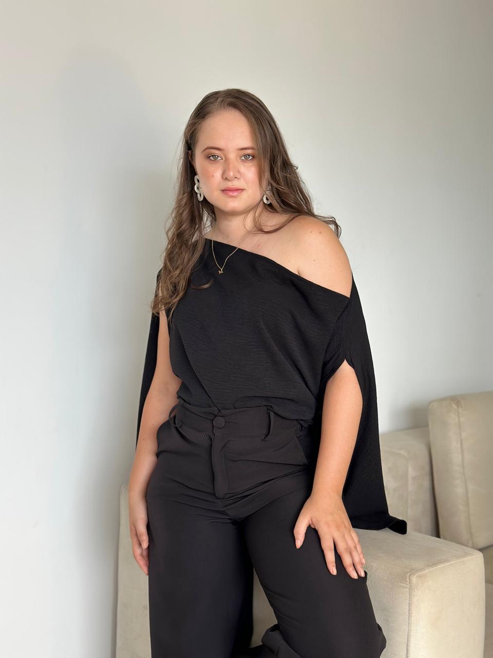 Blusa Milagros Negra