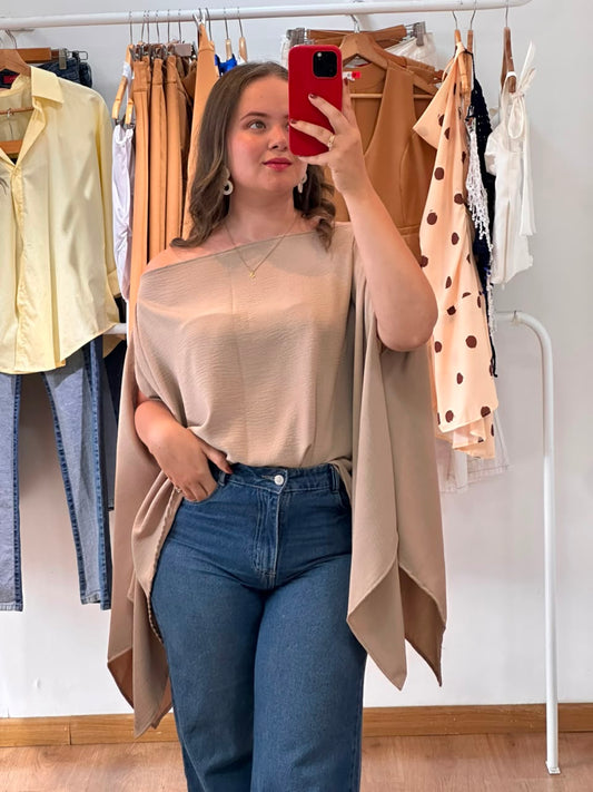 BLUSA  MILAGROS  BEIGE