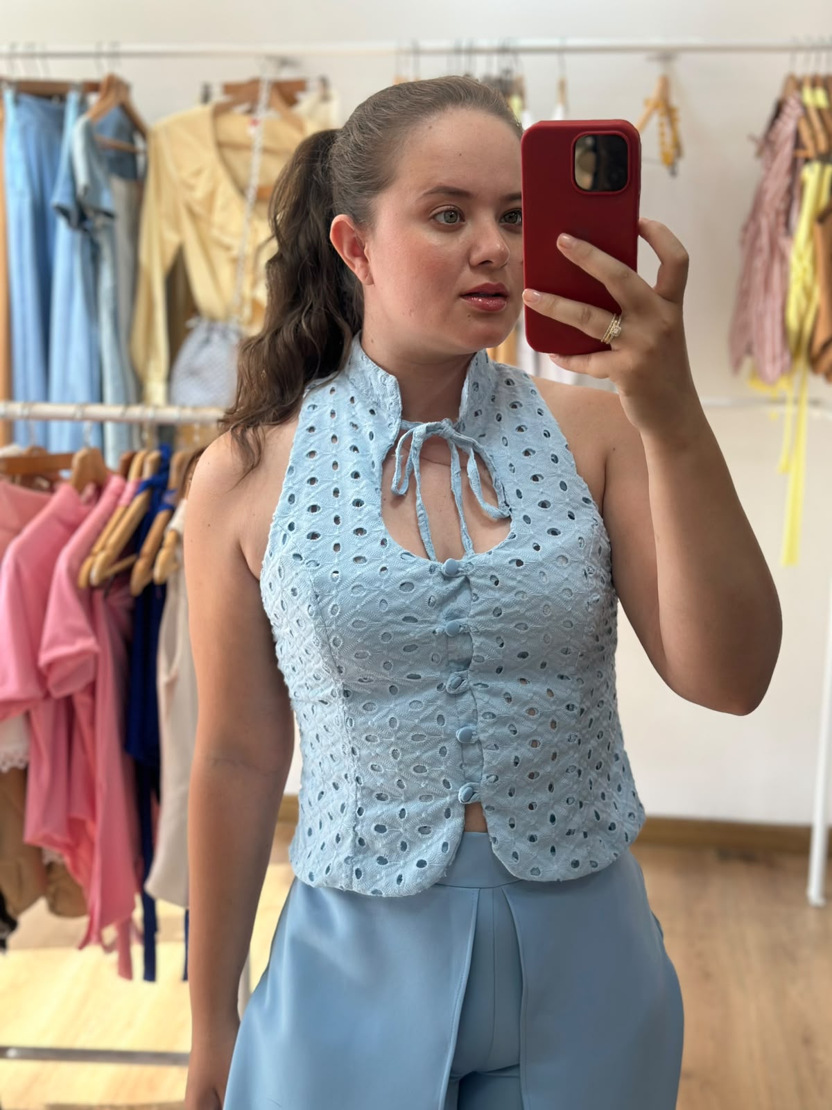 Blusa tokio Celeste