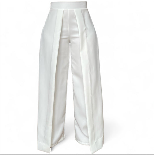 Pantalon de vuelo marfil